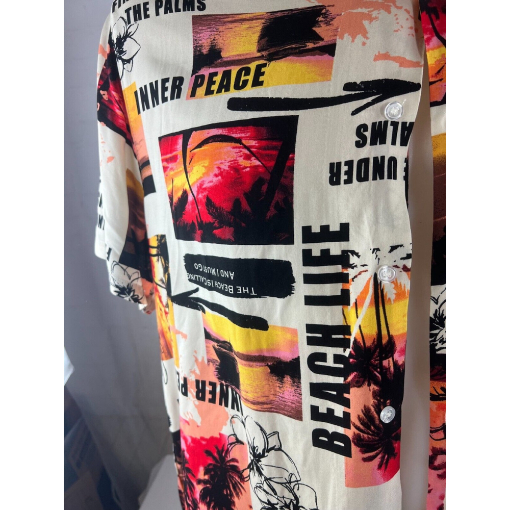 Men’s Jaywalker Rayon Short Sleeve Hawaiian Button-Up Shirt Size 2XL Beachy NWT - Picture 3 of 4